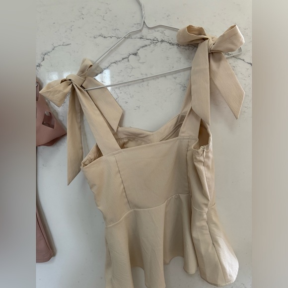 Bundle Summer blouses cream and dusty pink size S - Picture 3 of 4